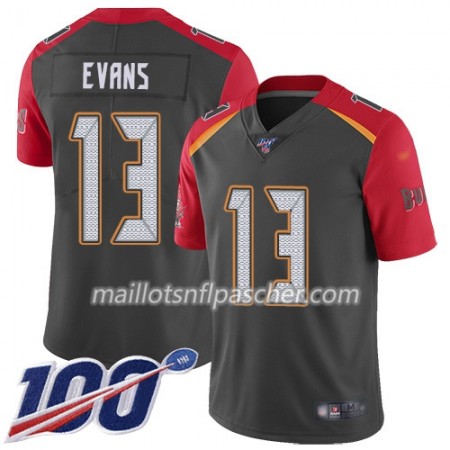Maillot Tampa Bay Buccaneers Mike Evans 13 Nike Gris 100th - Homme
